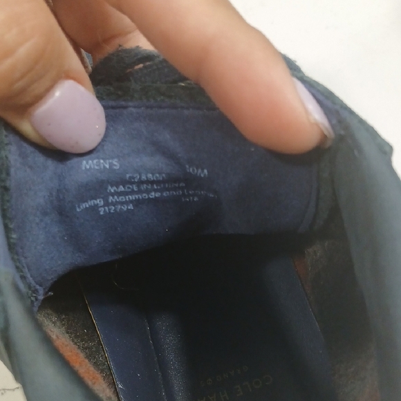 Cole Haan Men's Navy High-Top Sneakers, Gentle Used Sz 10m - Picture 11 of 11